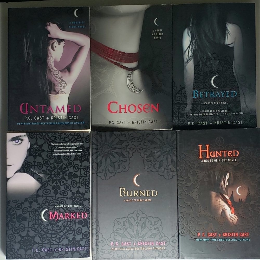P.C. Cast & Kristin Cast "A House of Night Novel" Set of 6 Books Novels